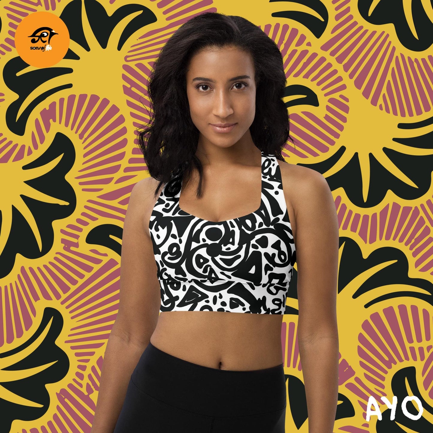 AYO x KEMET - Longline Sports Bra