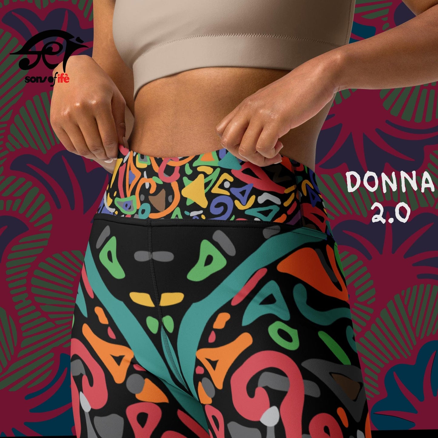DONNA 2.0 x ARDOISE - Black Yoga Leggings