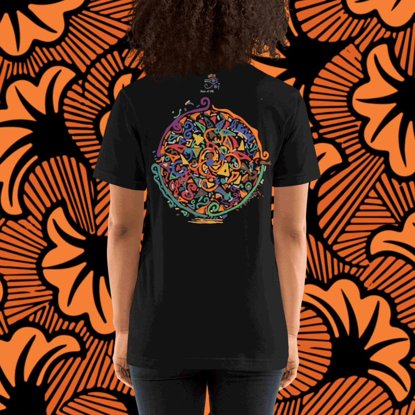 ASHÈ - Black Embroidered Unisex Tee - Unique Handmade
