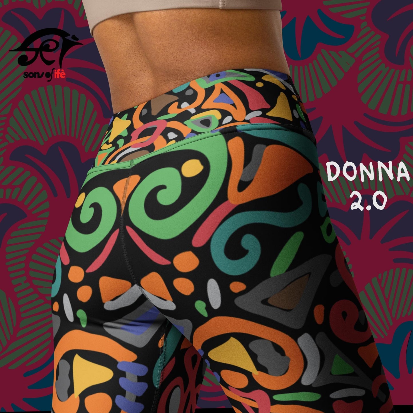 DONNA 2.0 x ARDOISE - Black Yoga Leggings