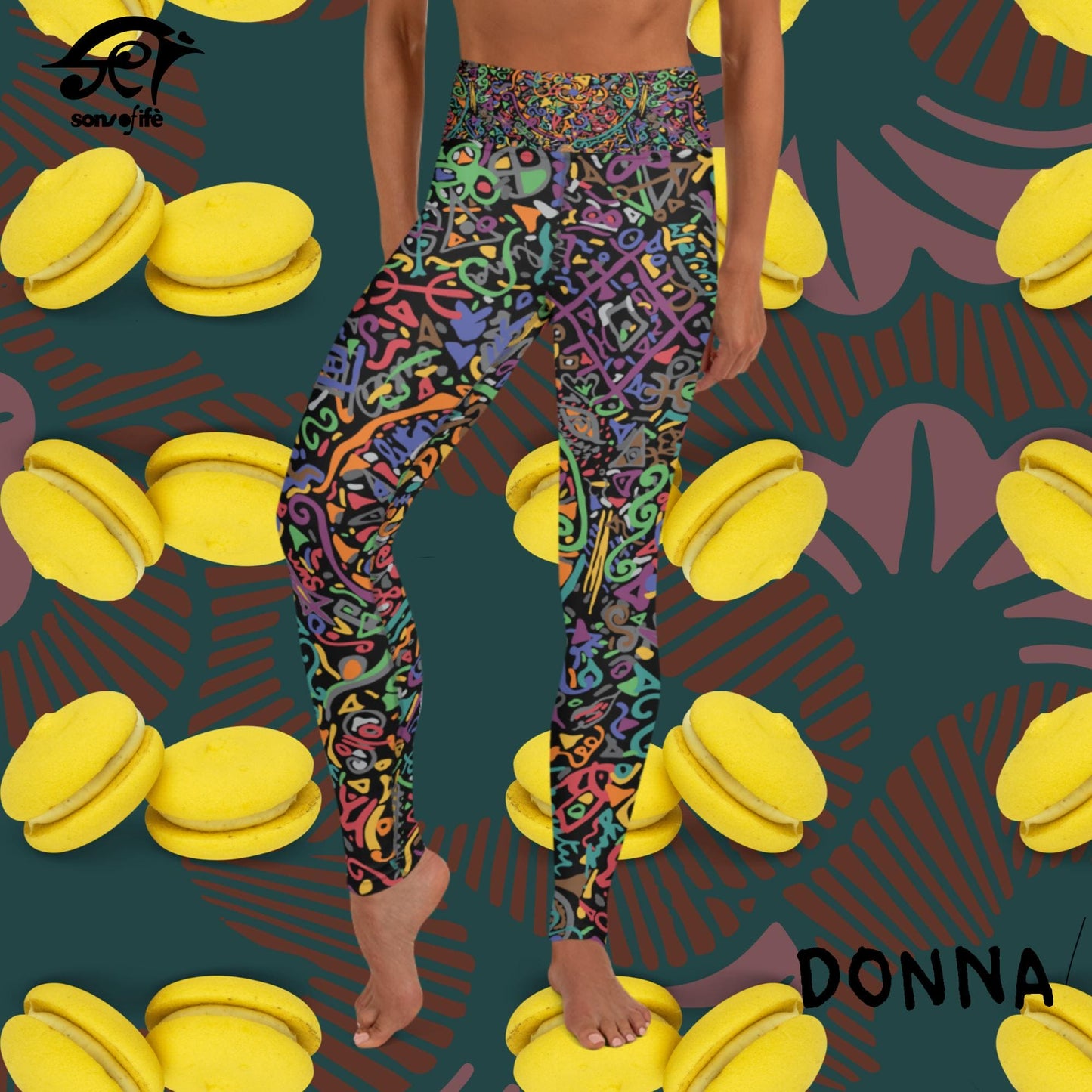 DONNA x ARDOISE - Black Yoga Leggings