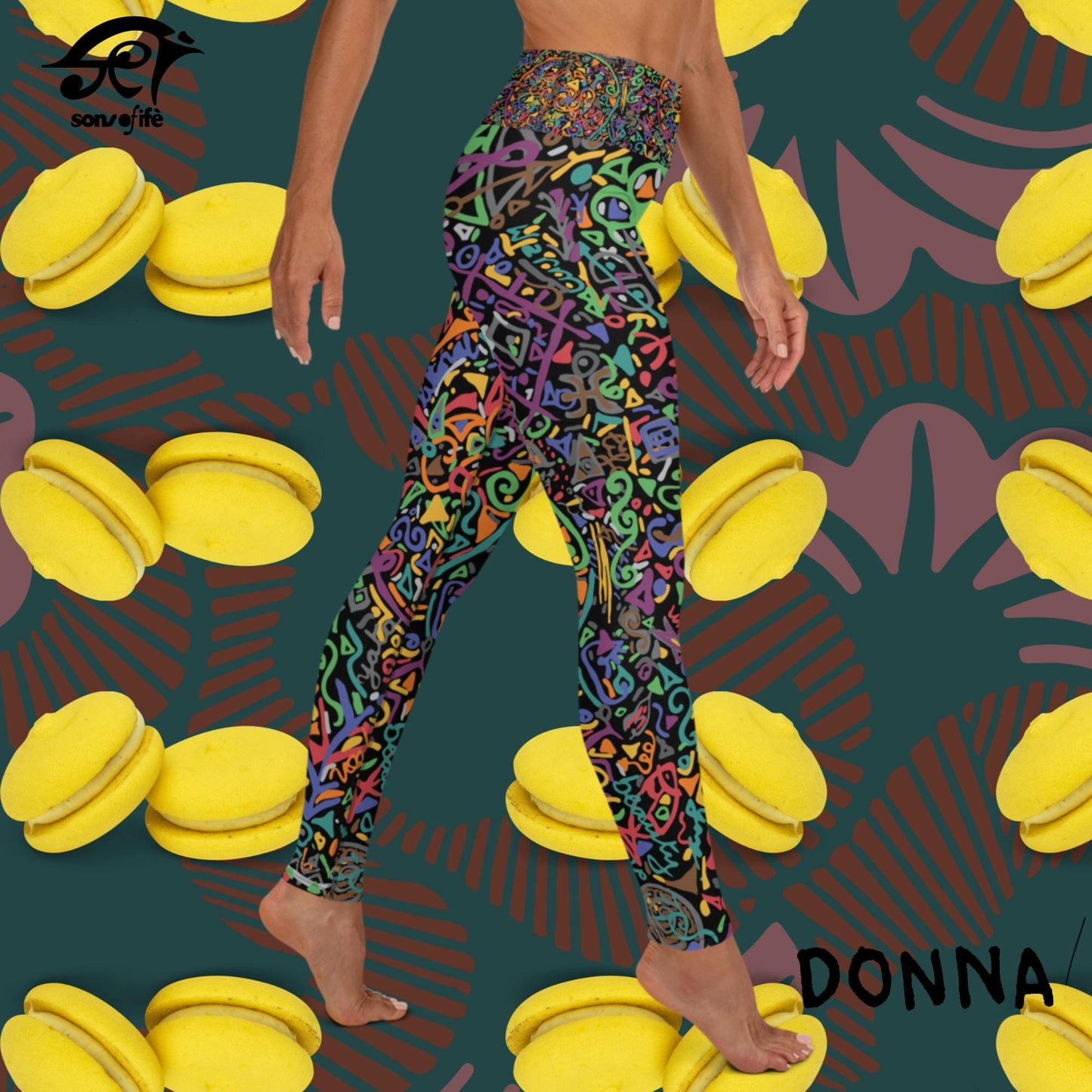 DONNA x ARDOISE - Black Yoga Leggings